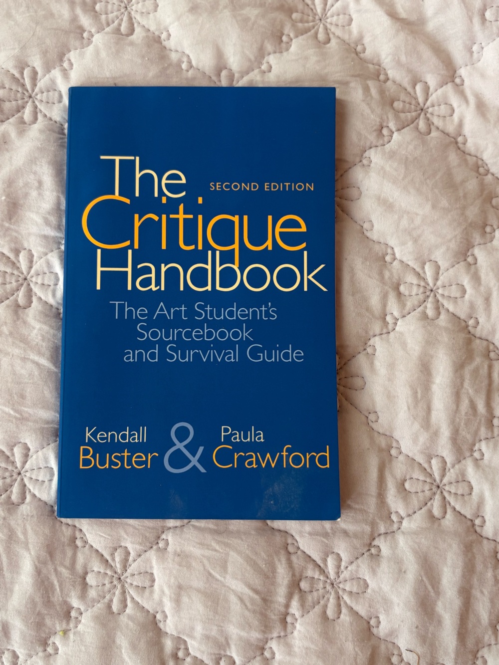 The Critique Handbook by Kendall Buster & Paula Crawford - Blue Cover